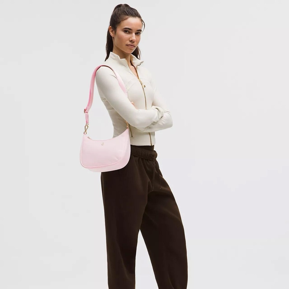 Lululemon City Essentials Small Shoulder Bag 3L- Pink Pearl/Gold